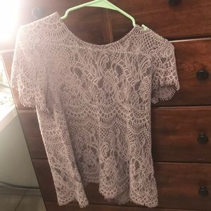 Purple lace top